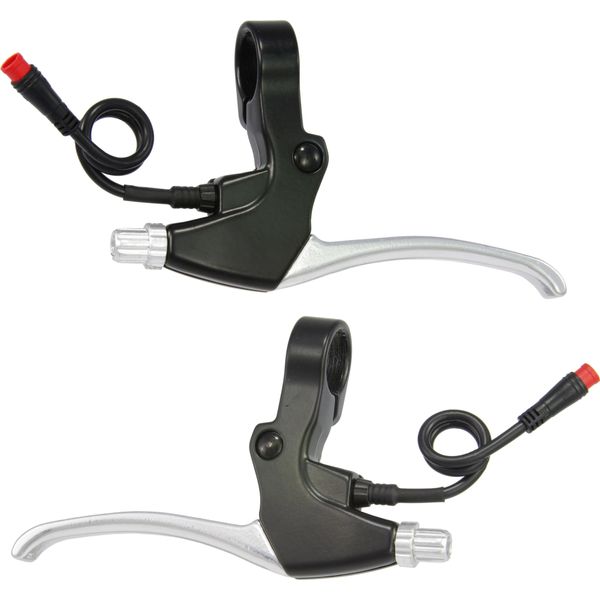 Saccon Brems Gleid Set LEBK74A5P0S E -BIKE Con Interruttore Del Freno - Nero Argento-image