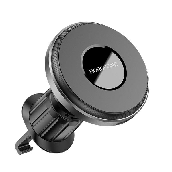 Supporto Per Auto Con Caricatore Magsafe 7,5W Griglia Di Ventilazione, Borofone Nero-image