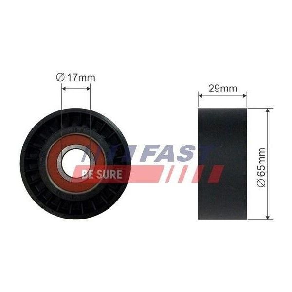 Fast FT44554 - Oe 46546374 Spannrolle, Keilrippenriemen FüR 145 (930), 146 (930), 147 (937), 156 (932), Gt (937), Doblo, Stilo, Brava, Bravo, Idea, Marea, Multipla, Palio, Punto, Strada-image