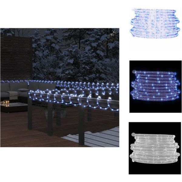 Vidaxl Corda Luminosa 480 Led Bianco Freddo 20 M Pvc - Illuminazione Natalizia-image