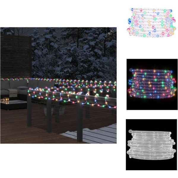 Vidaxl Corda Luminosa 240 Led Multicolore 10 M Pvc - Illuminazione Natalizia-image