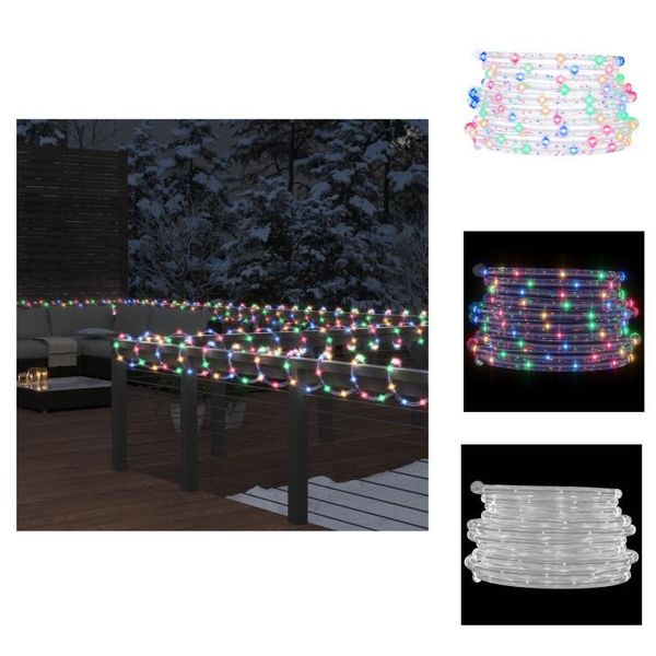 Vidaxl Corda Luminosa 120 Led Multicolore 5 M Pvc - Illuminazione Natalizia-image