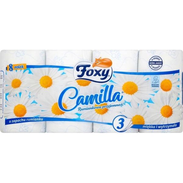 Carta Igienica Foxy Camilla 3 Veli 8 Rotoli-image
