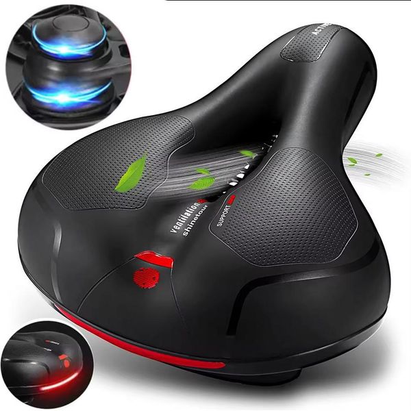 Sella Da Bicicletta Extra Comoda, Sportiva, Morbida, Ampia, Ventilazione-image