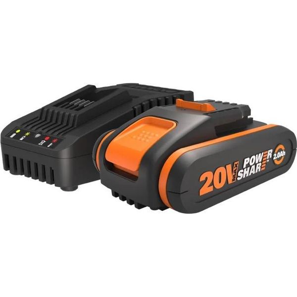 Batteria Da 2,0 Ah 20 V Con Caricabatterie Worx Power Share WA3601-image