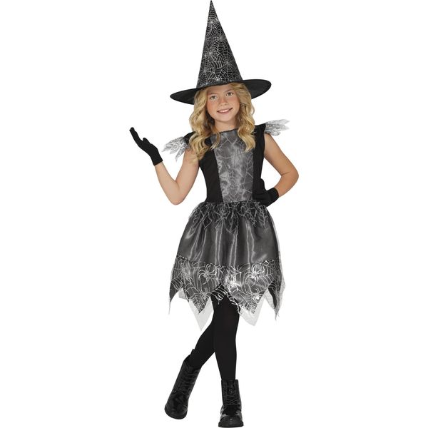 Guirca Ragnatela Strega Ragazza Costume 7-9 Anni 7-9 Anni-image