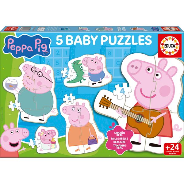 Baby Puzzles - Educa - Peppa Pig - 4 Pieces-image