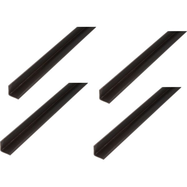Alberts 4 X Profilo Angolare, Acciaio Grezzo, 25 X 25 X 3 Mm, Lunghezza 1 M-image