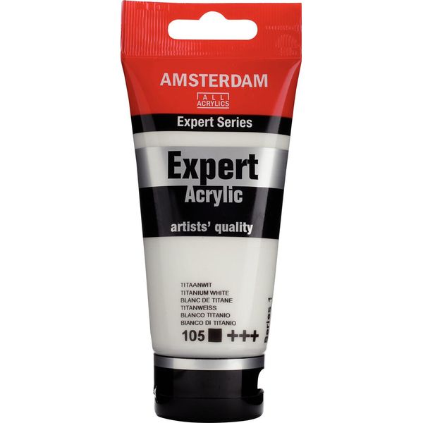 Amsterdam Serie Expert Tubo Di Vernice Acrilica 75 Ml Bianco Titanio 105-image