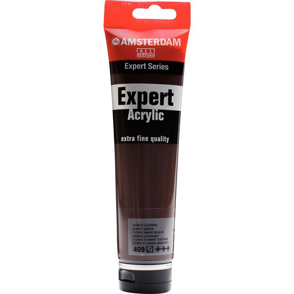 Amsterdam Serie Expert Vernice Acrilica In Tubetto 150 Ml Umbra Burnt 409-image