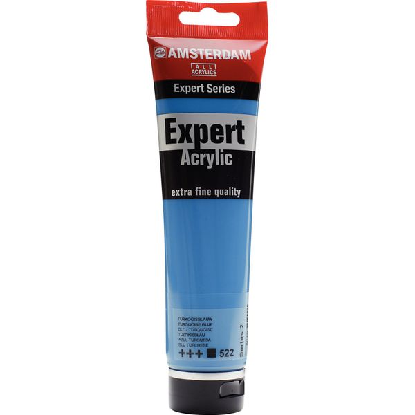 Amsterdam Serie Expert Tubo Di Colore Acrilico 150 Ml Blu Turchese 522-image