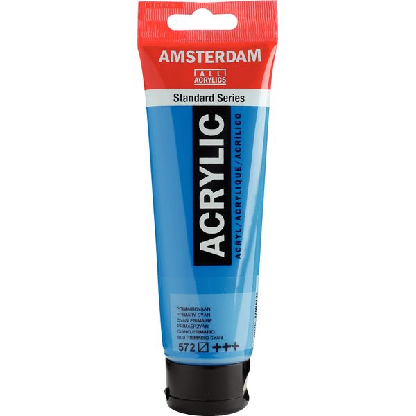 Royal Talens Talens Amsterdam Vernice Acrilica 120 Ml 572 - Ciano Primario-image