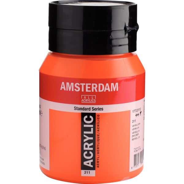 Bottiglia Di Colore Acrilico Amsterdam Serie Standard 500 Ml Vermiglio 311-image