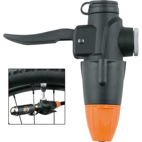 Sks 11387 Tl-Head-Set Incl. 2 Cartucce E Set Di Leve Per Pneumatici, Nero/Arancio (1 Set)-image