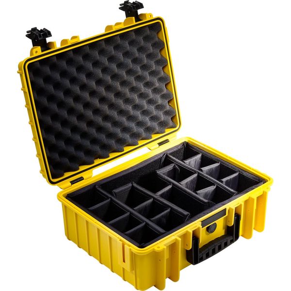 B&W International 5000/Y/RPD B&W Outdoor Case Type 5000 Gelb Mit Facheinteilung-image