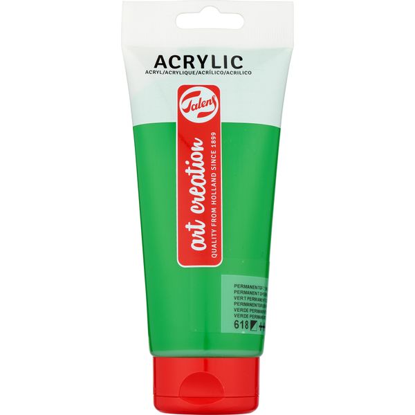 Talens Art Creation Vernice Acrilica In Tubetto 200 Ml Verde Chiaro Permanente 618-image
