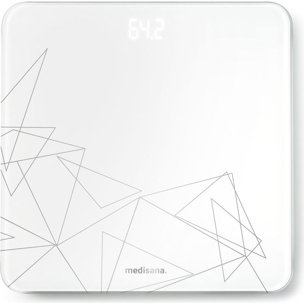 Medisana Ps 437 - Bilancia Pesapersone Elettronica - 180 Kg - 0,1 G - Kg,Lb,St - Rettangolo - Grigio - Bianco-image