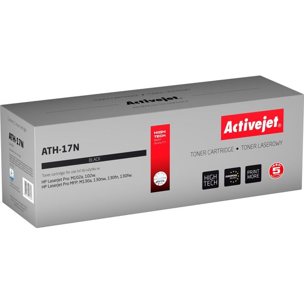 Activejet ATH-17N Toner (Replacement For Hp 17A CF217A; Supreme; 1600 Pages; Black)-image