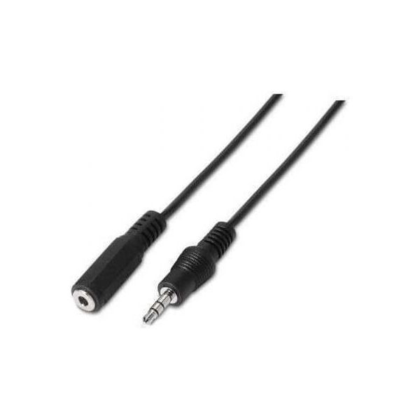 Aisens A128-0145 - Cavo Audio Stereo Con Jack Da 3,5 M 3,5 M, Nero-image