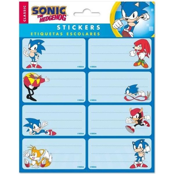 Erik Editores Sonic Adesivi Autoadesivi Blu Blu Taglia Unica-image