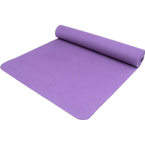 Tappetino Yate Yoga Tpe, Viola Scuro, 195X61X0,6 Cm-image
