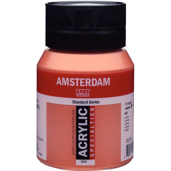 Bottiglia Di Vernice Acrilica Amsterdam Serie Standard 500 Ml Rame 805-image