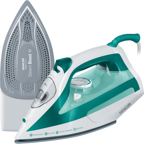 Sencor Ssi 6100GR Ferro Da Stiro Ferro A Vapore Ceramica 2600 W Verde-image