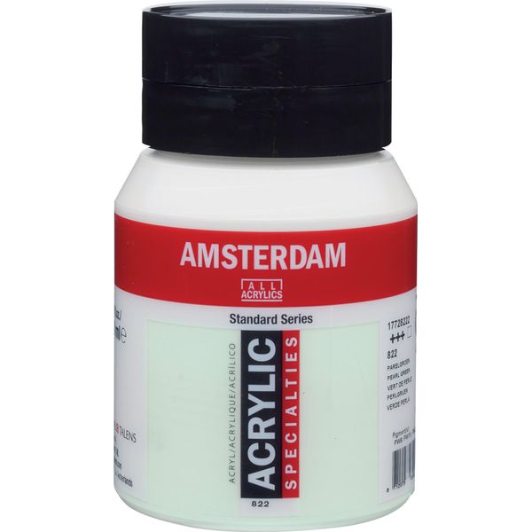 Amsterdam Serie Standard Flacone Di Colore Acrilico 500 Ml Verde Perla 822-image