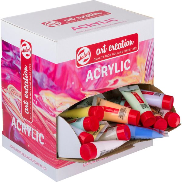 Talens Art Creation Scatola Dispenser Di Colori Acrilici Pastello | 100 X 12 Ml-image