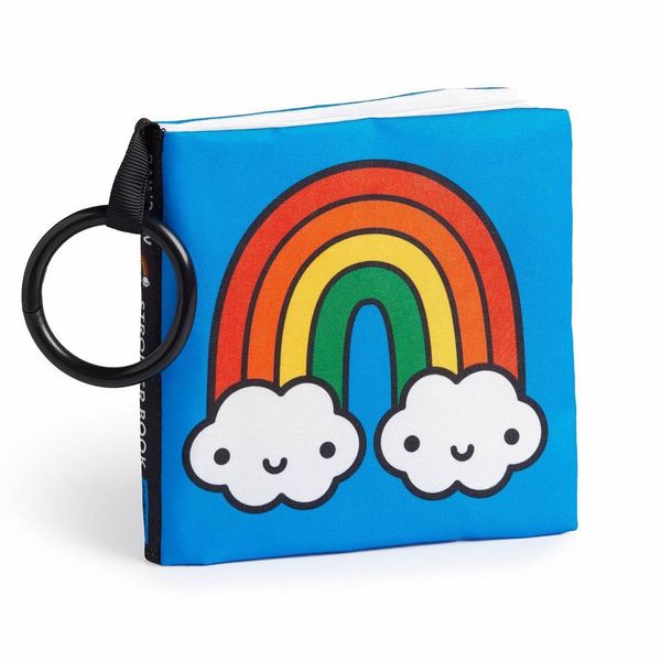 Libro Di Stoffa Da Appendere Al Passeggino Mondo Arcobaleno-image