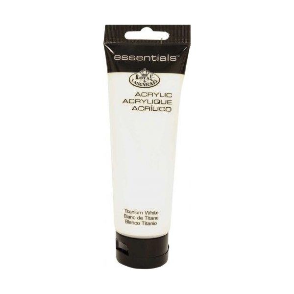 Royal & Langnickel Vernice Acrilica Essentials, 120 Ml, Bianco Titanio-image