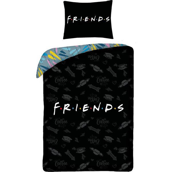 Halantex Friends Biancheria Da Letto FR-0992BL 140X200, 70X90-image