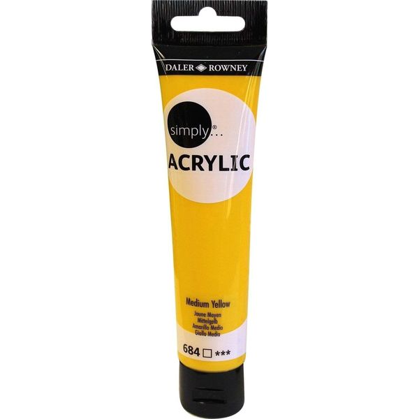 Daler-Rowney Simply Acrylic, 75 Ml, Mittelgelb-image
