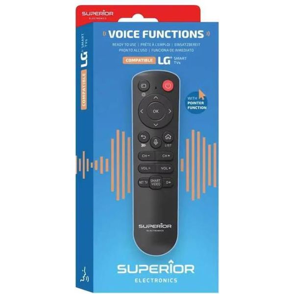 Superior RC/UNI-TV Lg Voice Telecomando Per Tv Lg, Programmato-image