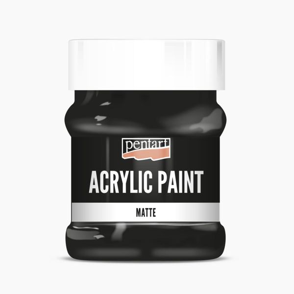 Pentart Vernice Acrilica Opaca, 230 Ml, Nero-image