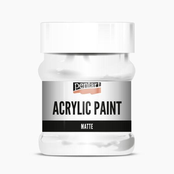 Pentart Vernice Acrilica Opaca 500 Ml Bianco-image