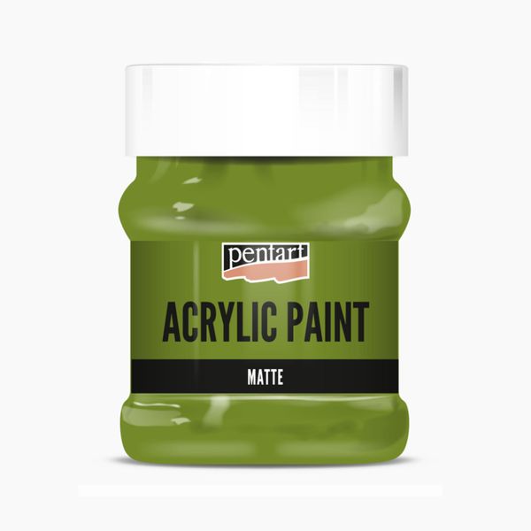 Pentart Colore Acrilico Opaco, 230 Ml, Oliva-image