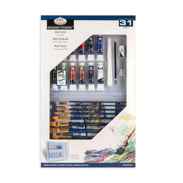 Royal & Langnickel Colori Acrilici Deluxe Art Set, (Confezione Da 31)-image