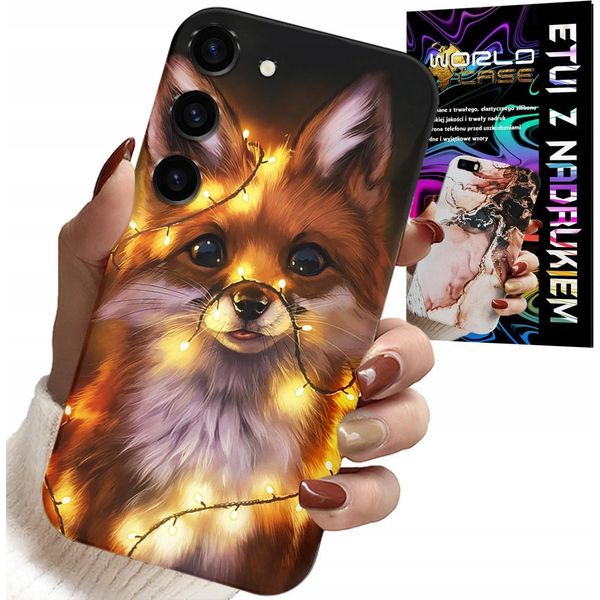 Custodia Per Samsung Galaxy S23 - Dolce Volpe Foresta Animali Custodia + Vetro-image
