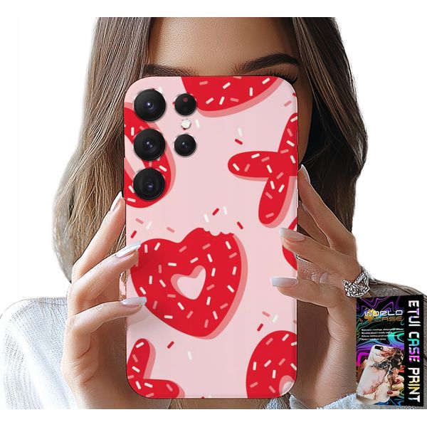 Etui Per Samsung Galaxy S22 Ultra - Femminile, Design Moderno Xoxo Heart + File-image