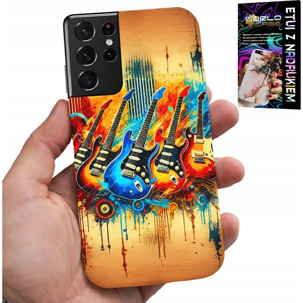 Etui Per Samsung Galaxy S21 Ultra - Guitarra Elettrica, Rock And Roll, Metallo-image
