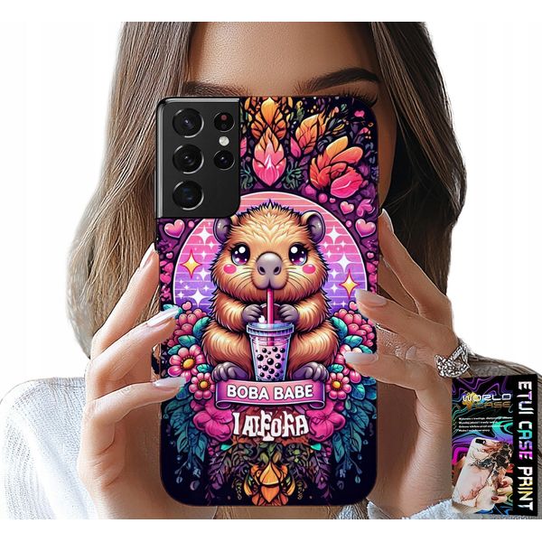 Etui Per Samsung Galaxy S21 Ultra - Sweet Kapibara Con Stagione, Design Super-image