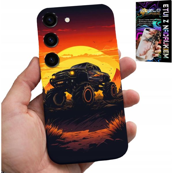 Custodia Per Samsung Galaxy S23 Plus - Monstertruck, Camion, Disegni + Vetro-image