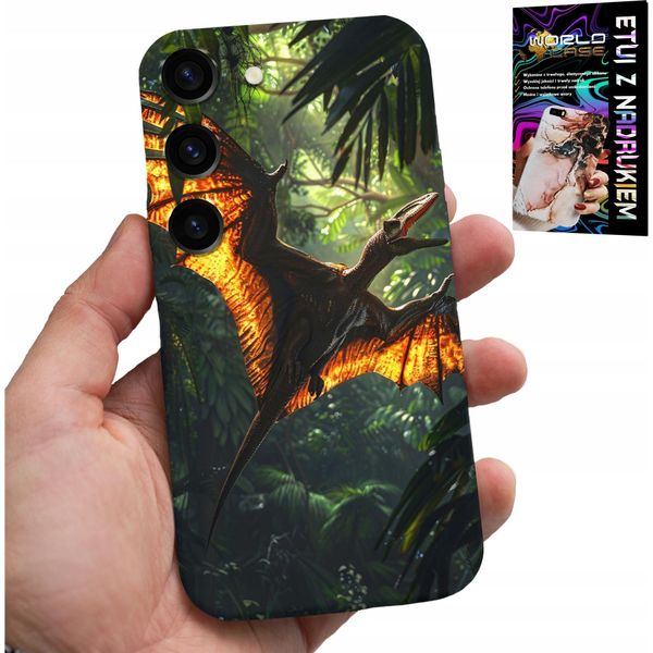 Custodia Per Samsung Galaxy S23 Plus - Dino Dinosauro Pterodattilo Retro Custodia-image