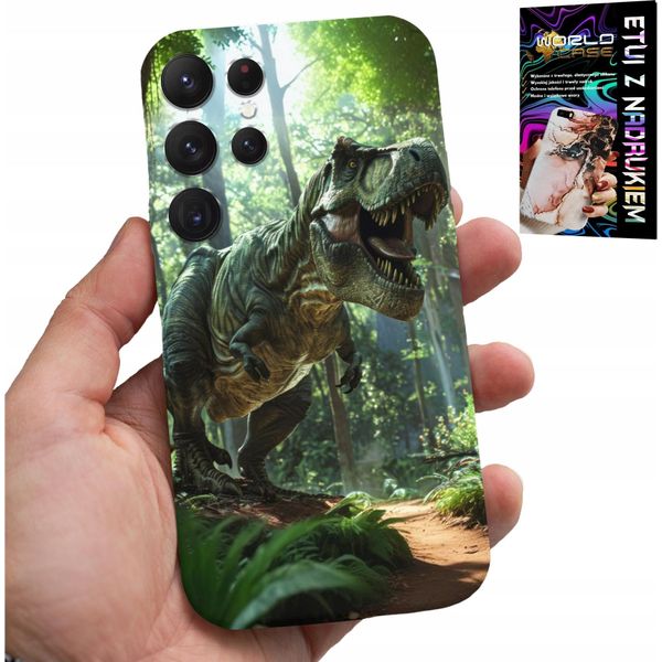 Etui Per Samsung Galaxy S23 Ultra - Dino Dinosaur Tyranozaur Case + File-image