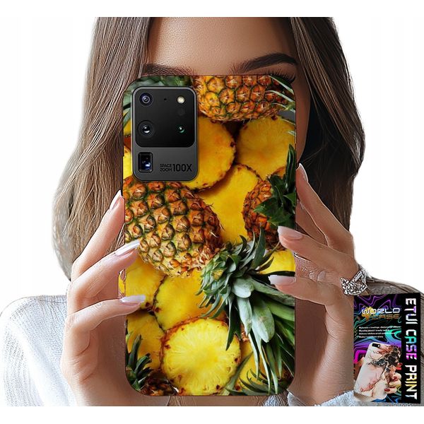 Etui Per Samsung Galaxy S20 Ultra - Custodia Frutta Ananas + Pellicola-image