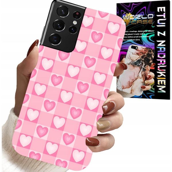 Etui Per Samsung Galaxy S21 Ultra - Caso Cuore Blu + File-image