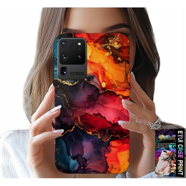 Etui Per Samsung Galaxy S20 Ultra - Design Pietra, Caso + Foil-image