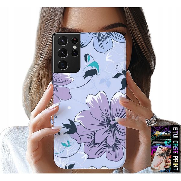 Etui Per Samsung Galaxy S21 Ultra - Fiori Moderni Designs Di Piastre-image