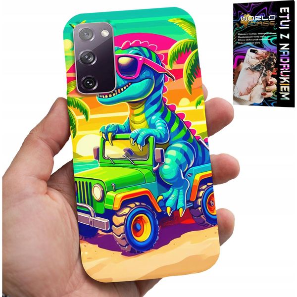 Custodia Per Samsung Galaxy S20 Lite - Dinosauro In Un Camion Per Bambini-image